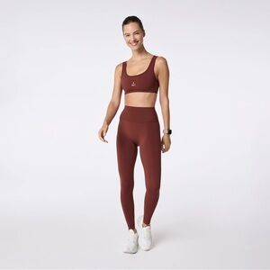 Figs Set Active Sports Bra and Leggings Set Walnut
